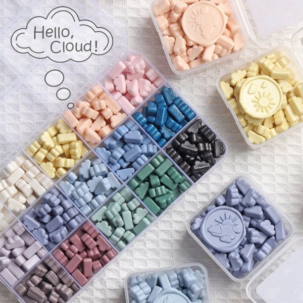 Cloud wax particles 15 color matte solid color wax beads wax seal accessories envelope sealing mouth printing wax