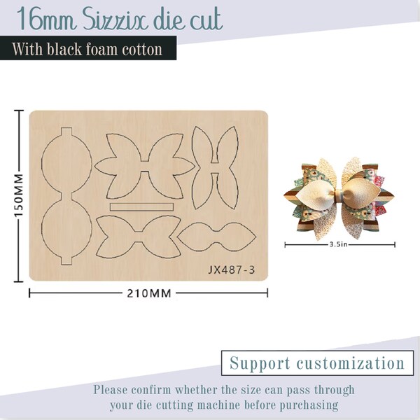 Matrices de découpe noeuds, outils en épingle à cheveux DIY, matrices de découpe cuir personnalisées