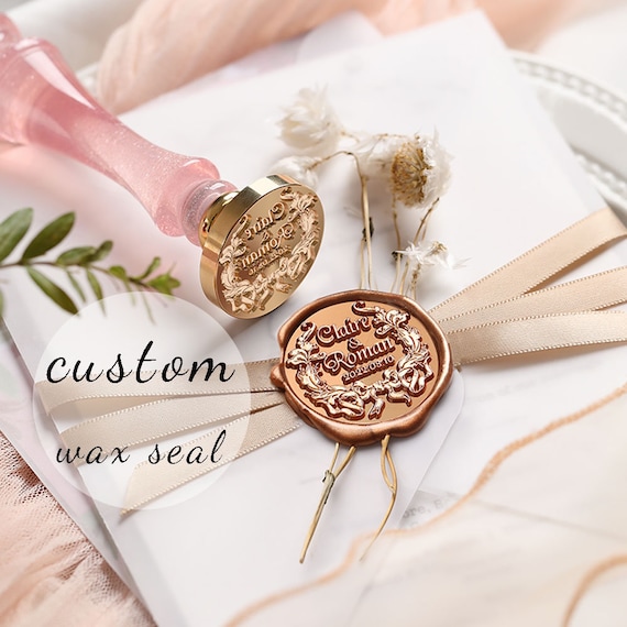 Custom Wax Seal Stamp Personalized Sealing Wax Stamp Wedding