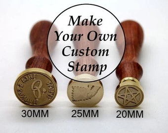 Custom Wax Seal Stamp - Personalized Sealing Wax Stamp - Wedding Invitation Wax Stamp Kit - Custom Monogram Wedding Seal - 12mm~40mm Stamp