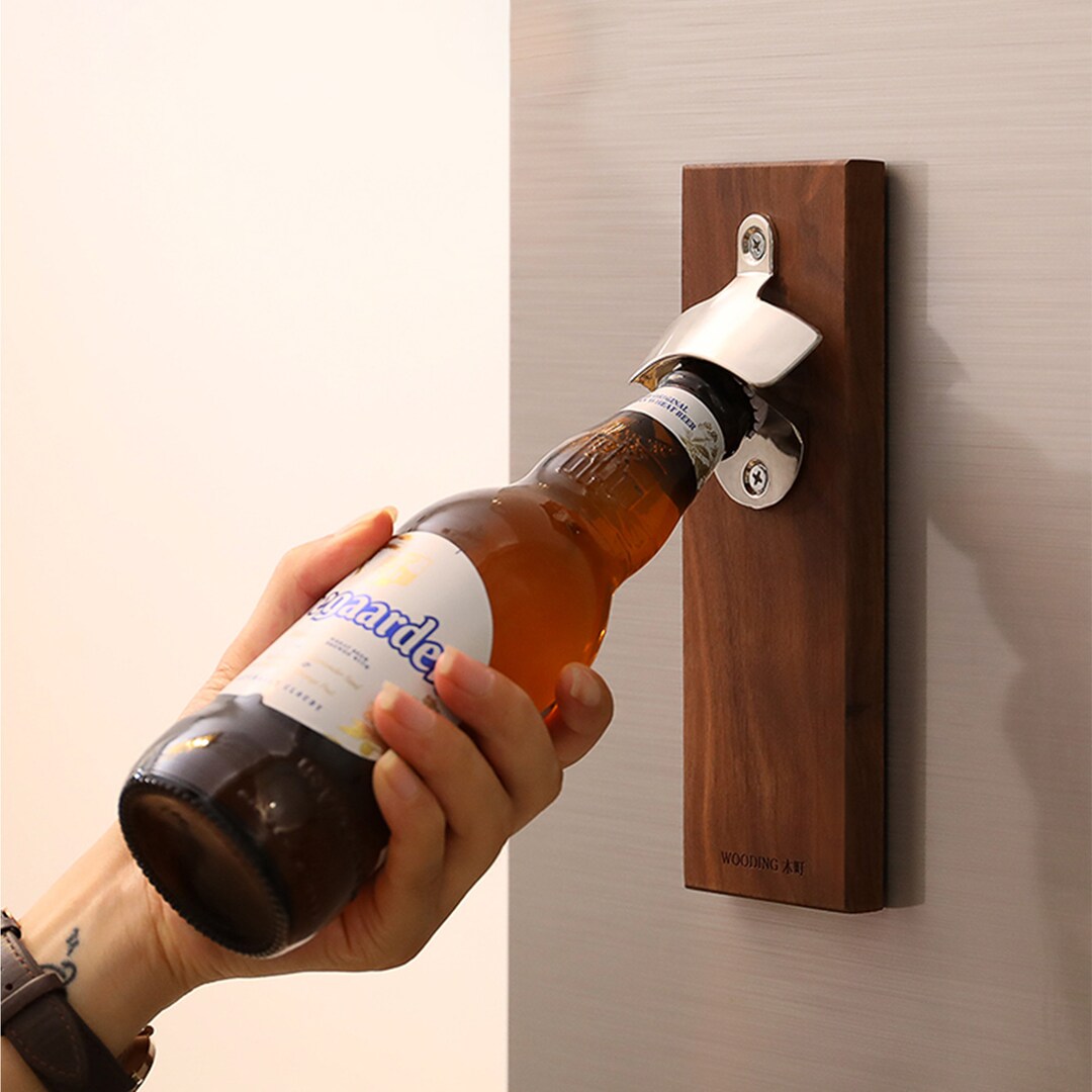 Push-down Automatic Bottle Opener For Beer Caps, Easy To Use Without  Leaving Marks