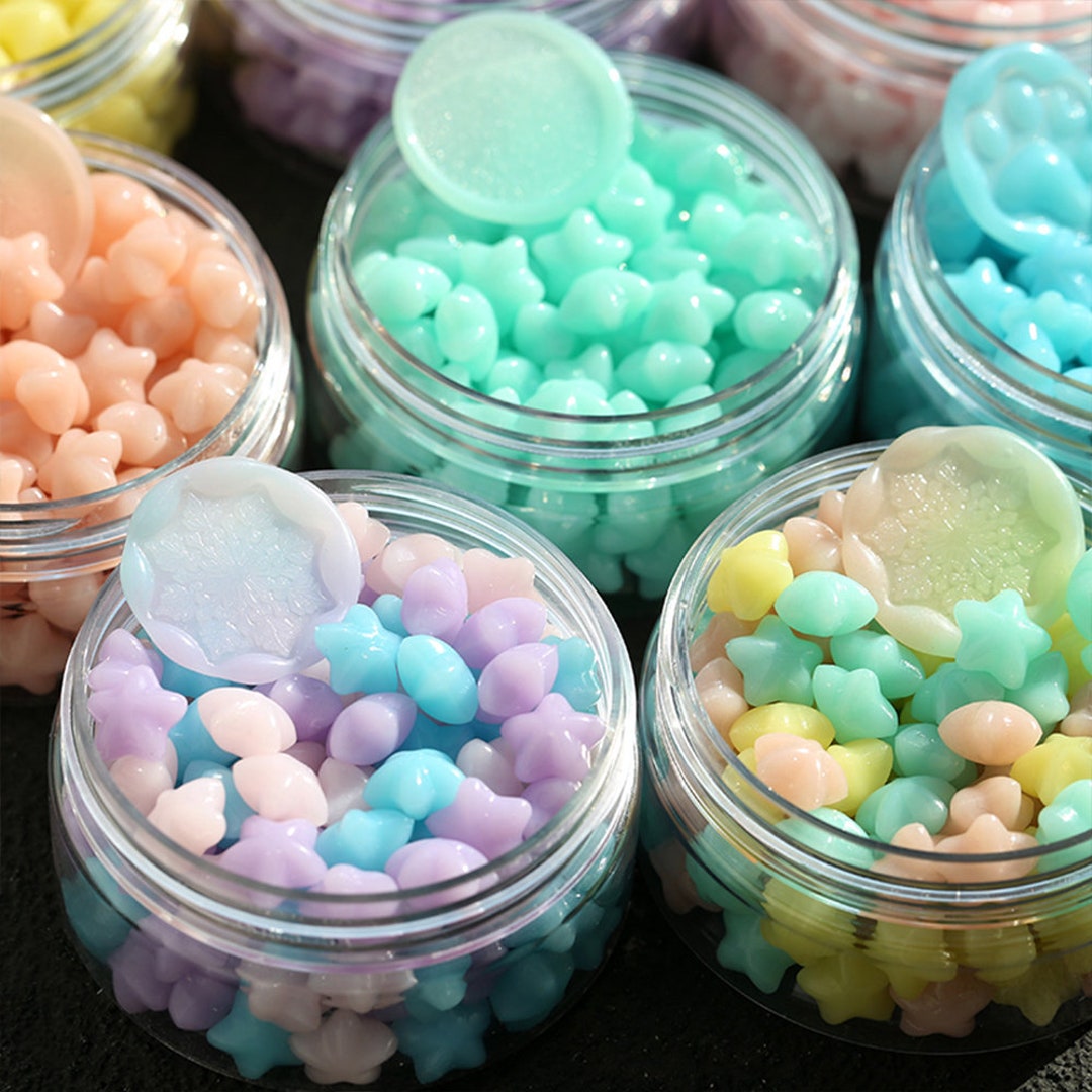 Transparent Wax Bead Pearlescent Star Wax Bead Macaron Mixed Color Wax