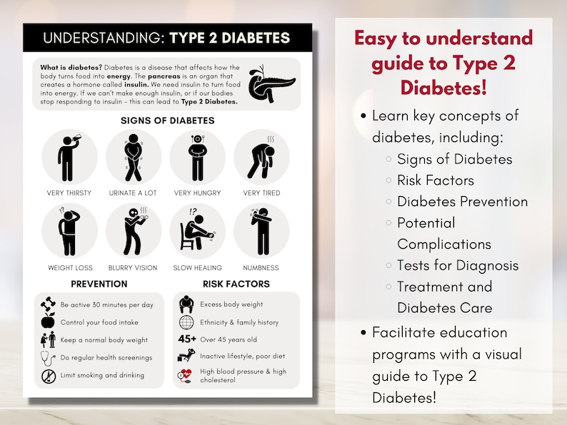 Diabetes Information Handout, Patient Worksheet, Type 2 Diabetes
