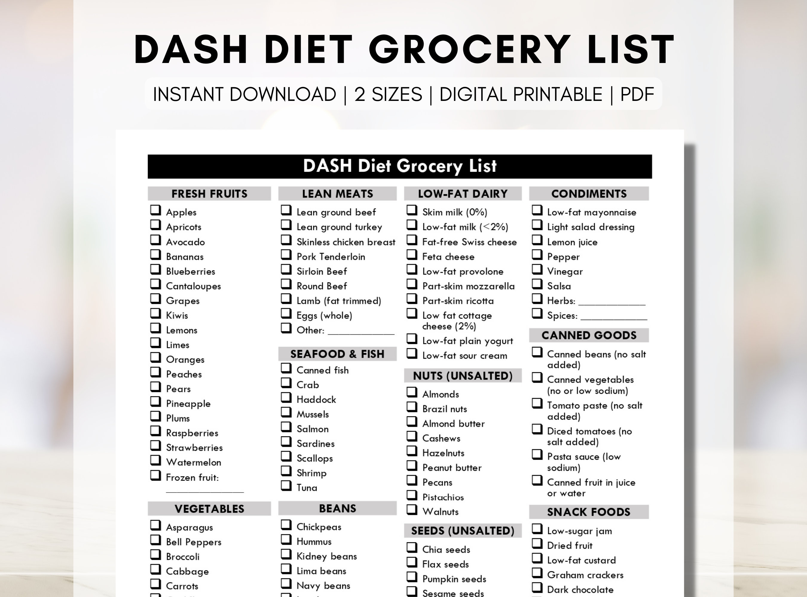 DASH Diet: Overview, Food List, Chart and Meal Plan