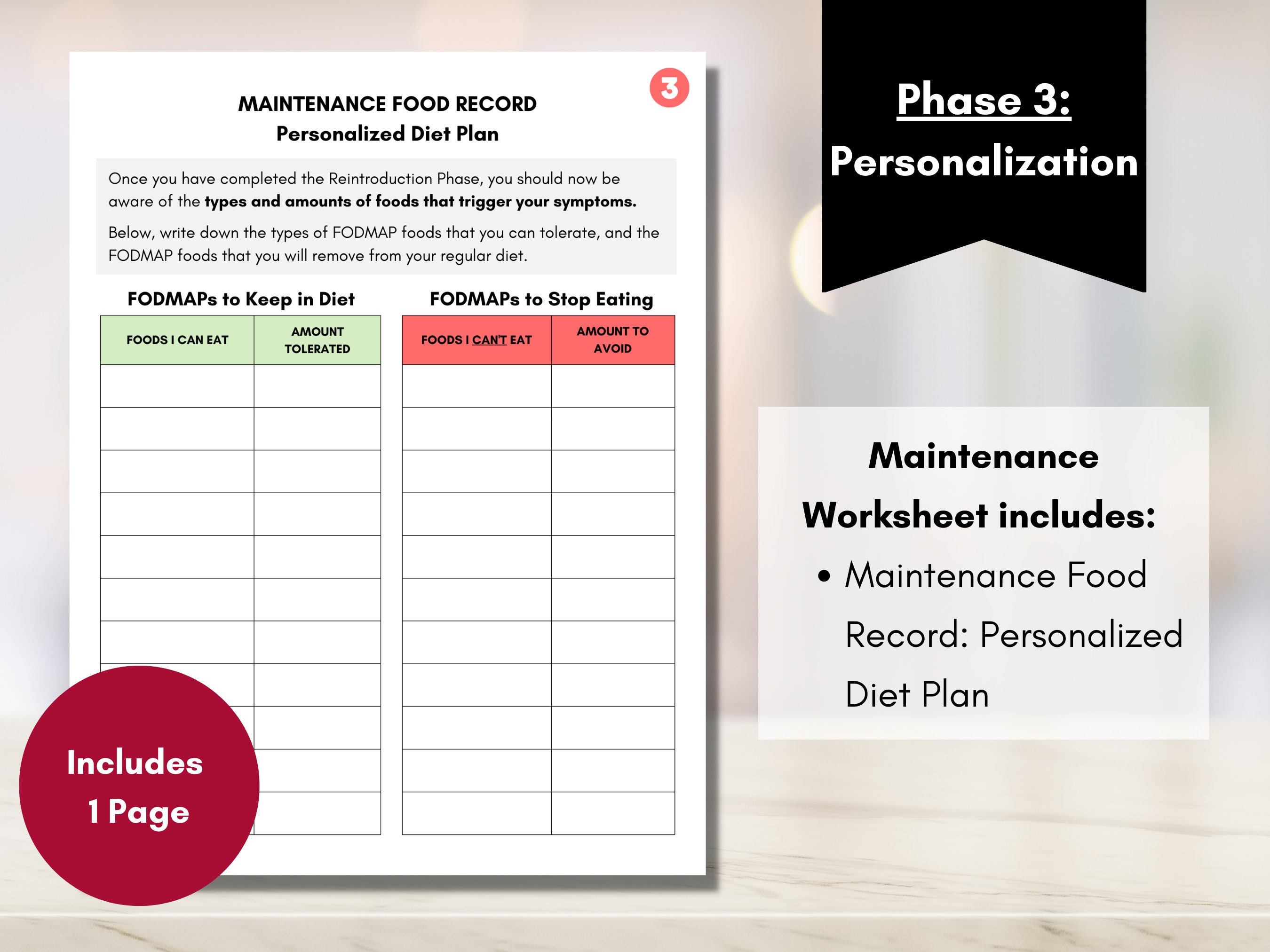 FODMAP Diet Bundle, FODMAP Elimination Reintroduction Planner, 10 ...