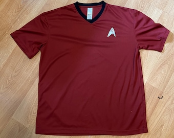 Star Trek 2009 Red Engineering Security Communications Shirt Personalized Unisex