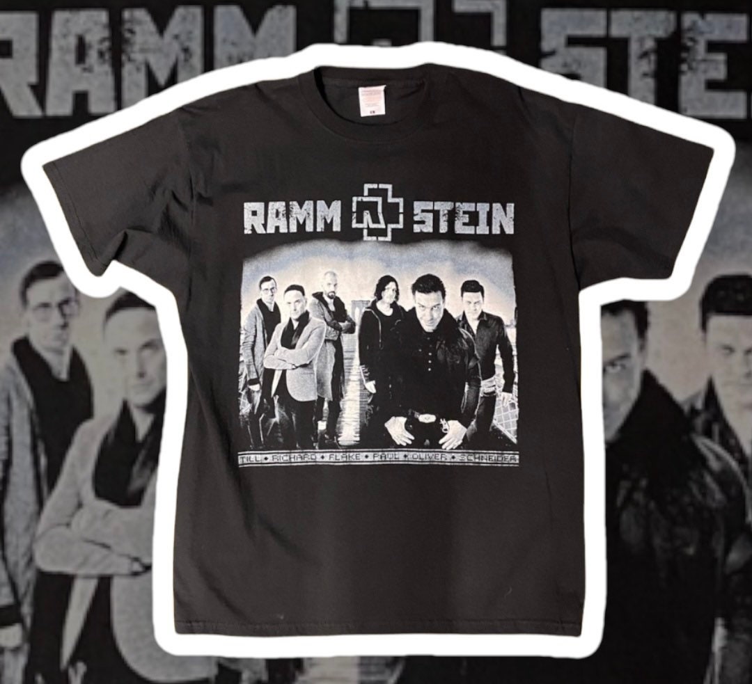 Vintage Rammstein Big Graphic Front and Back T-shirt With - Etsy