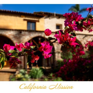California Missions Digital Posters 5 Images