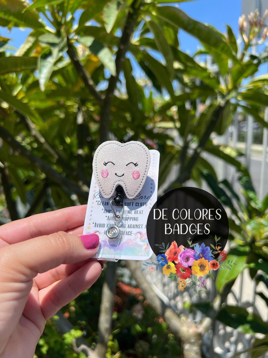 Dentist Gift Tooth Badge Reel Tooth Badge Reel Cute Etsy