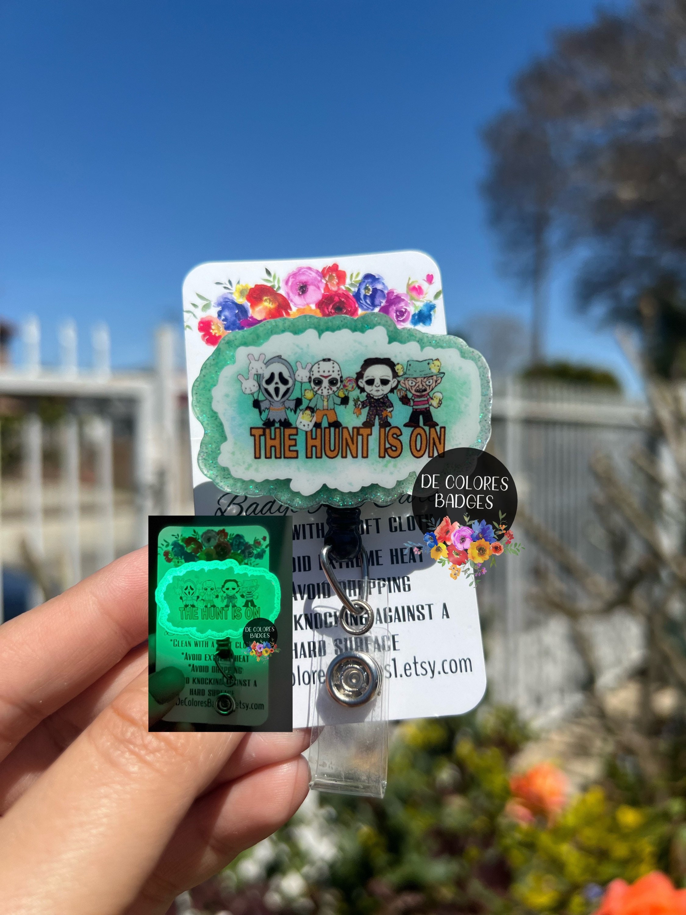 Easter Horror Badge, Retro Easter Badge, Hanging With My Peeps Badge,  Chillin With My Badge, Easter Badge, Horror Badge Reel, Ghost Face 