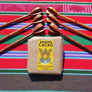 Traditional Molinillo Whisk. Artisanal Colombian style cacao molinillo.