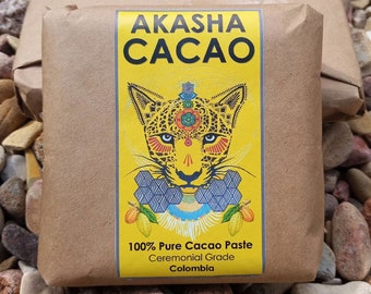 Cacao de cérémonie biologique colombien. Cacao artisanal transformé avec intention, amour et respect.