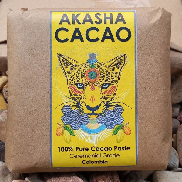 Cacao de cérémonie biologique colombien. Cacao artisanal transformé avec intention, amour et respect.