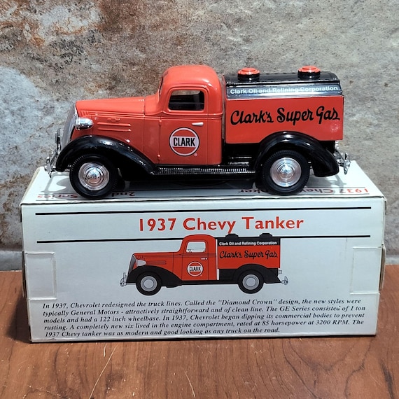 1937 Chevy Tanker: Clarks Super Gas Diecast Coin Bank - Etsy