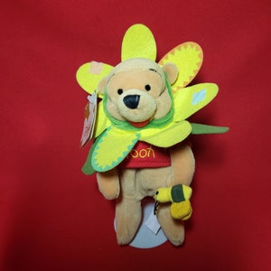 New Flower Pooh Mini Bean Bag Plush The Disney Store Stuffed Toy