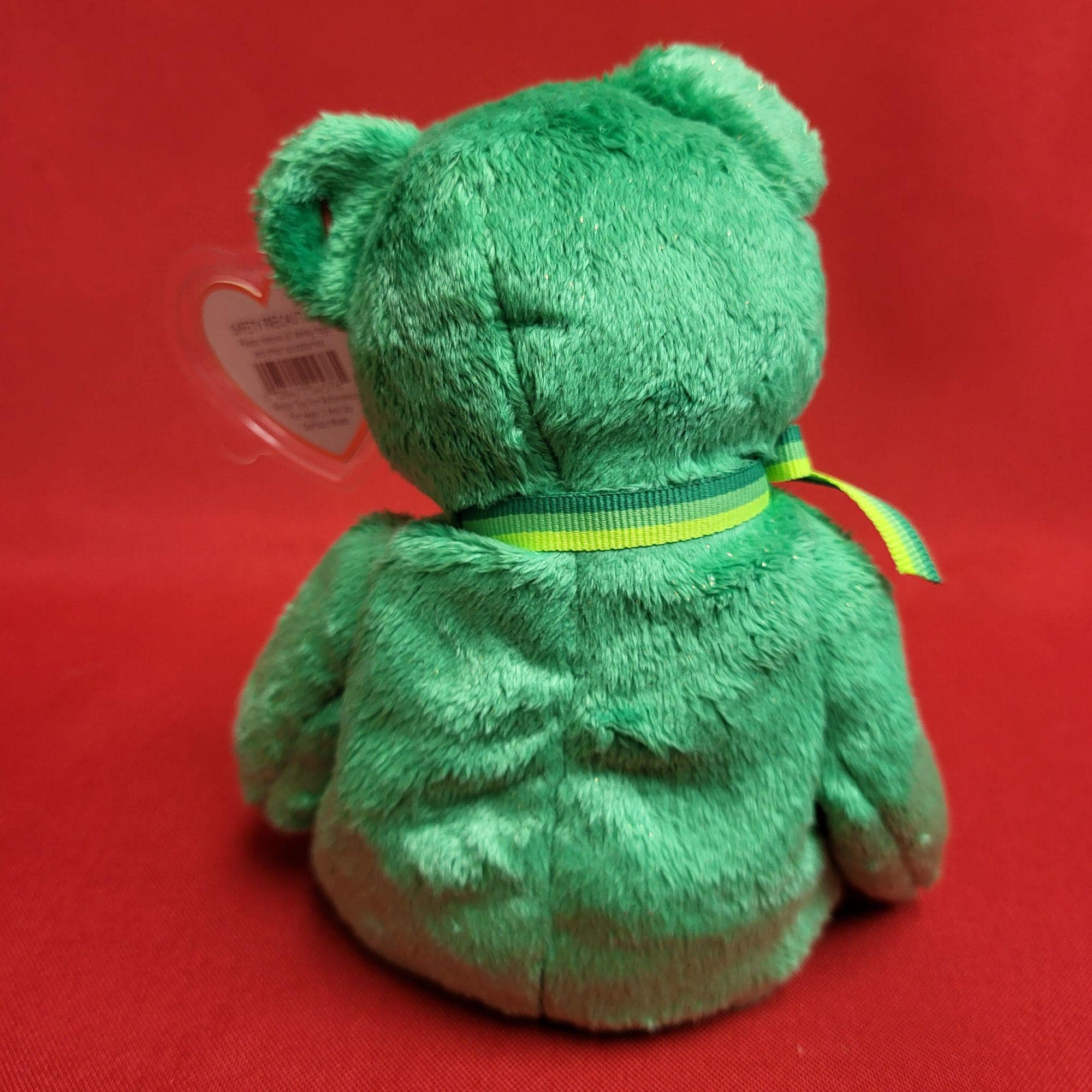 ダブリン・ザ・ベア グリーン刺繍クローバー Ty ビーニーベイビーズ