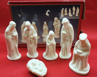 Nativity Set Centurion Collection 6 Piece Cream & Gold