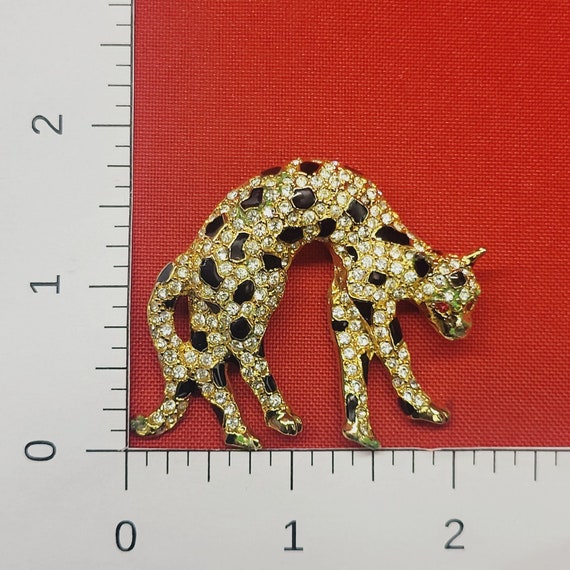 Broche Léopard Dorée Vintage - Neuf Ancien Stock - Métal