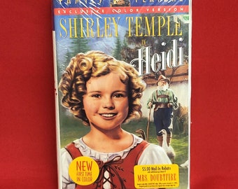 20 Century Family Feature Shirley Temple Heidi VHS 1998 Colorized Sealed