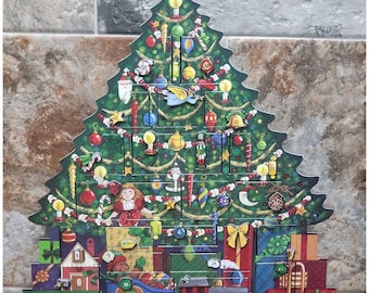 Kirkland Signature Wooden Christmas Tree Advent Calendar