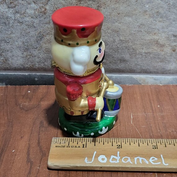 Porcelain Drummer Nutcracker Trinket Box - image 10