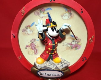Disney Mickey Mouse 3D Wall Decorative Hanging The Band Concert Plate No 2436A