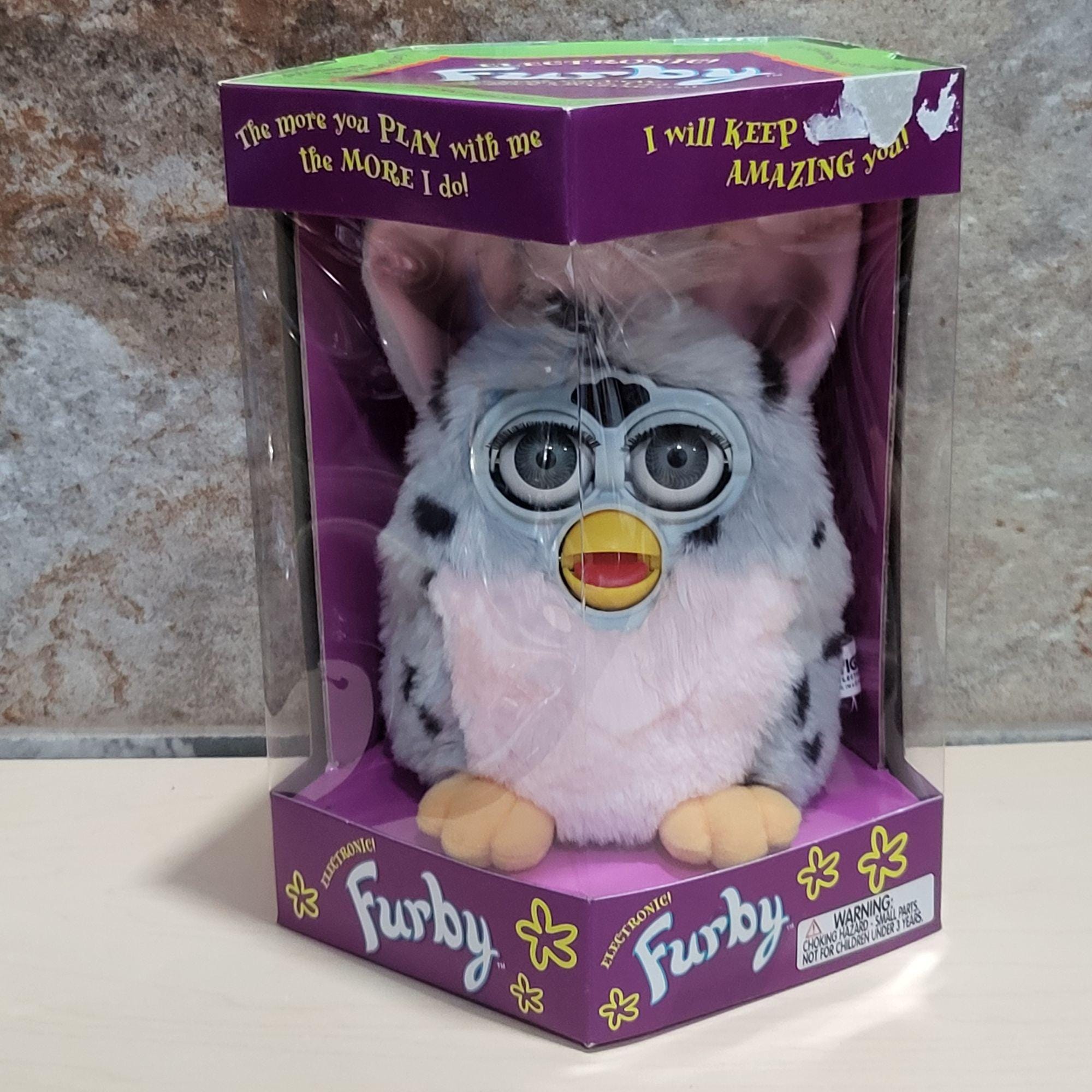Furby Tiger Original Electronic Model 70-800 Gray Pink 1998 - Etsy