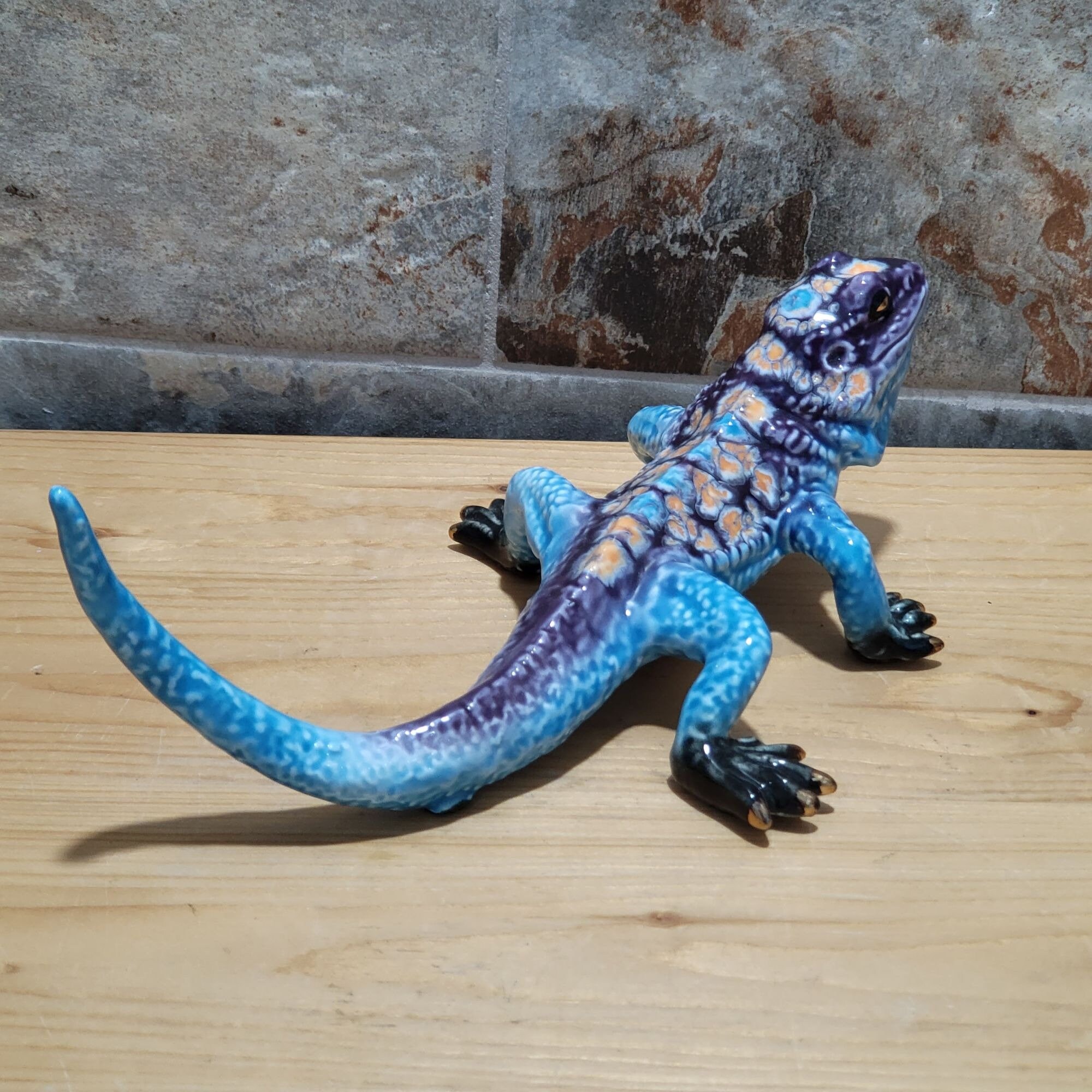 イグアナ トカゲ ヤモリ 磁器の置物 - Etsy 日本