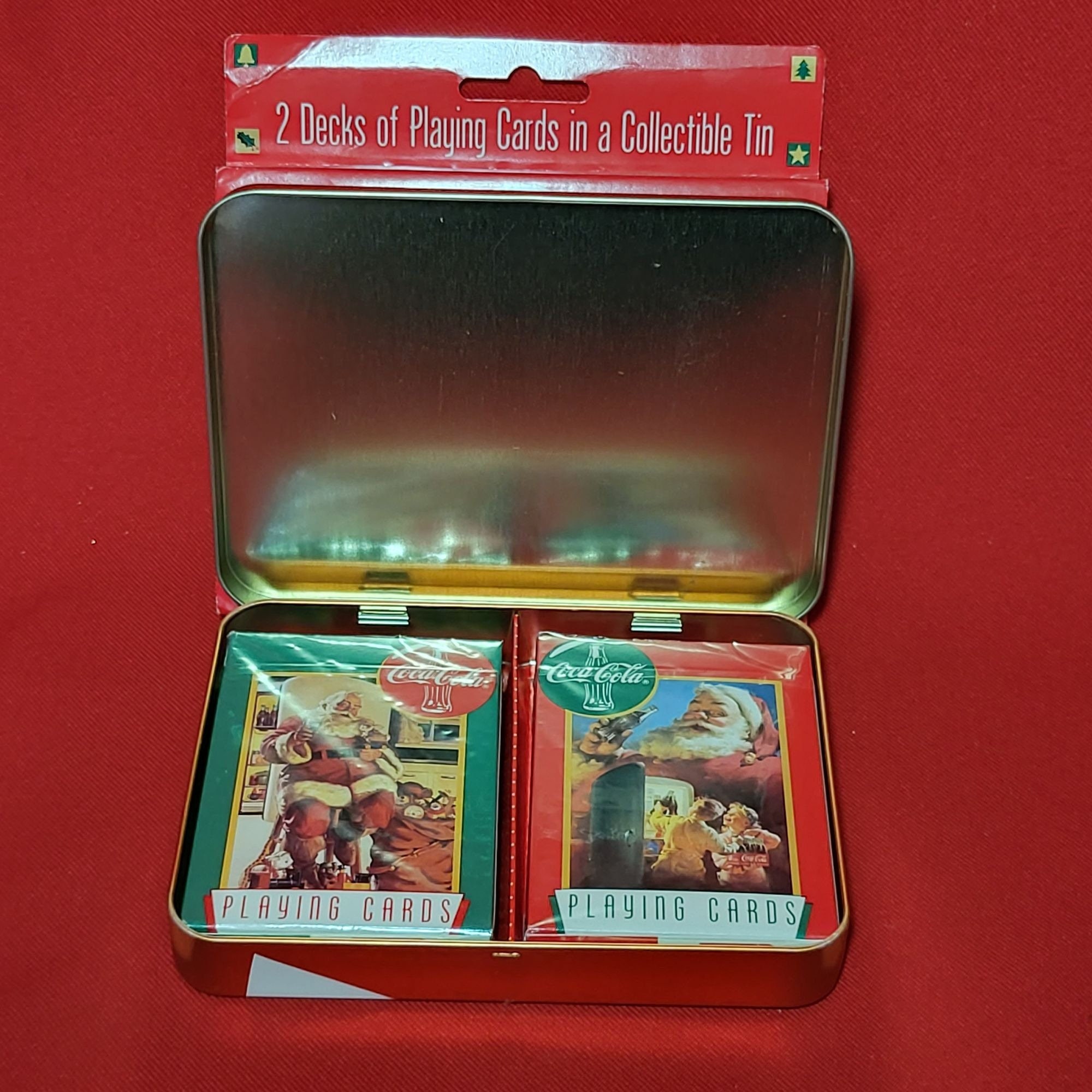 Coca Cola Nostalgia Playing Cards 2 Decks in a Collectible