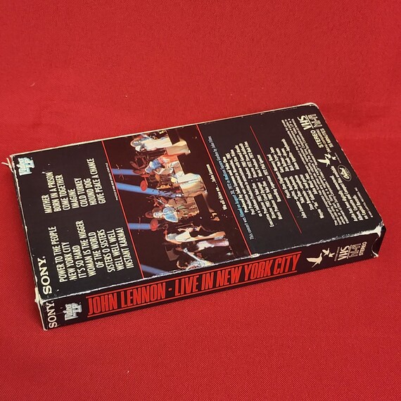 John Lennon Live in New York City VHS 1985 - Etsy