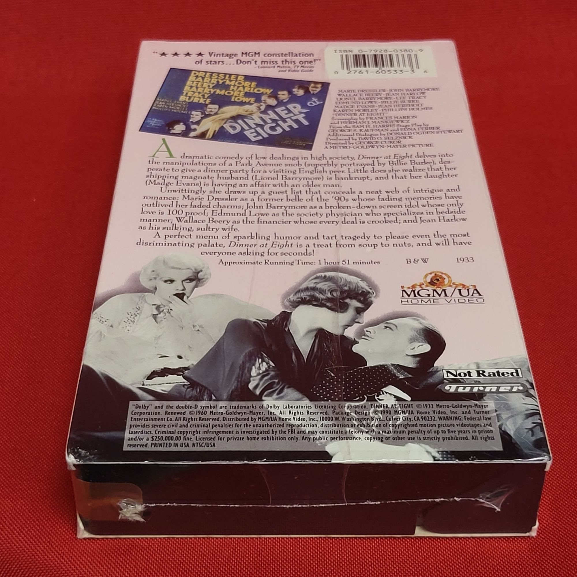 Dinner at Eight VHS New Sealed - Etsy