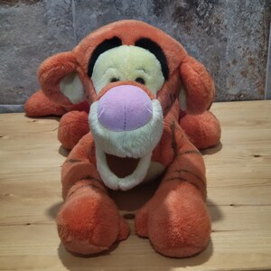 VTG Disney Large Tigger Plush Lounging Curled Tail 26 Inch