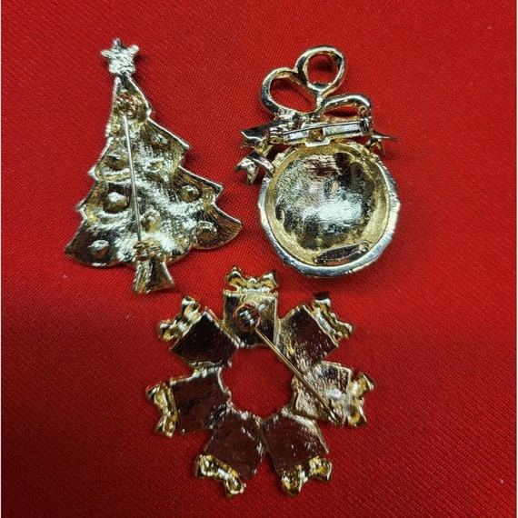Christmas Pins Brooches Christmas Tree Circle of … - image 2