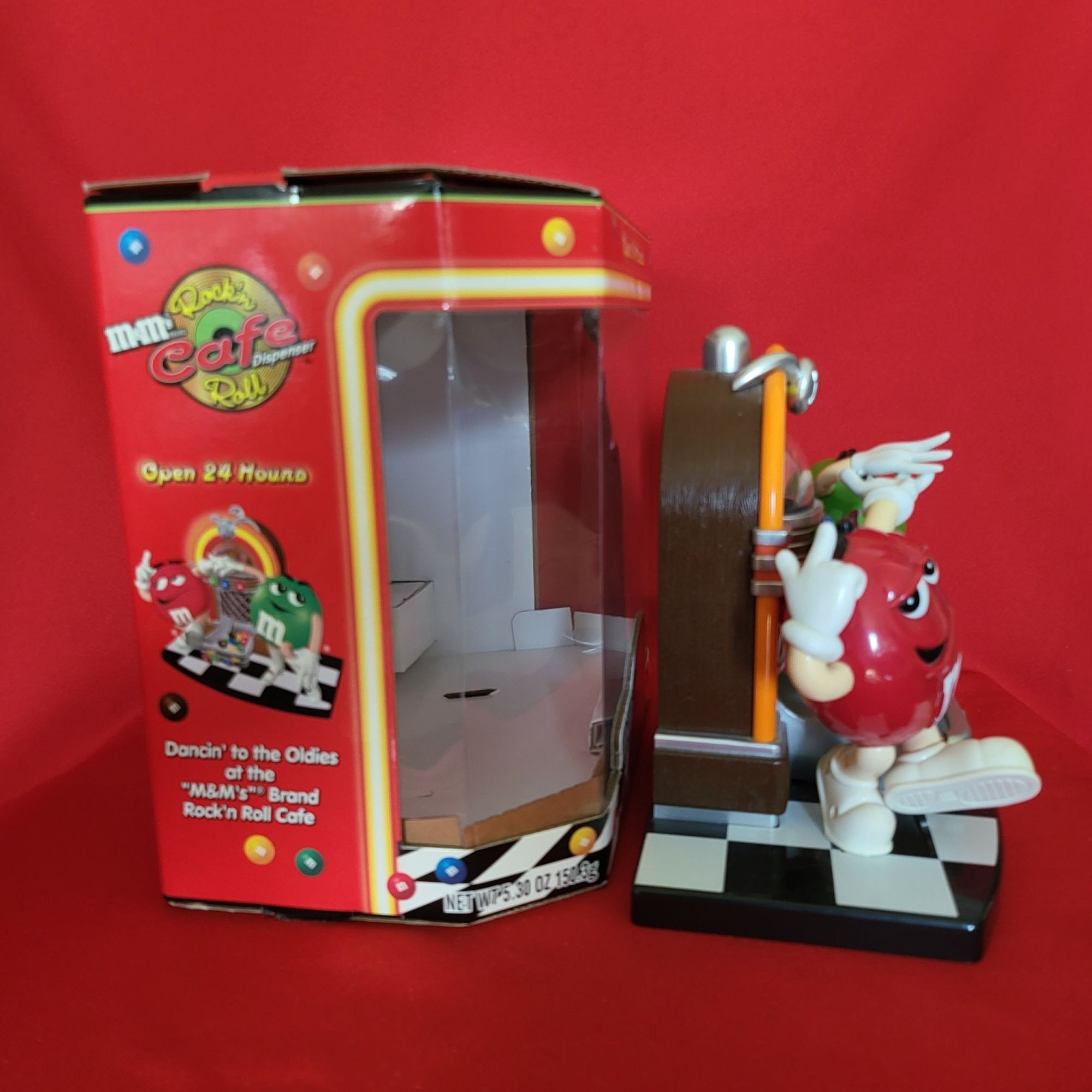 M & M Rockin Cafe Roll Candy Dispenser First Limited Edition