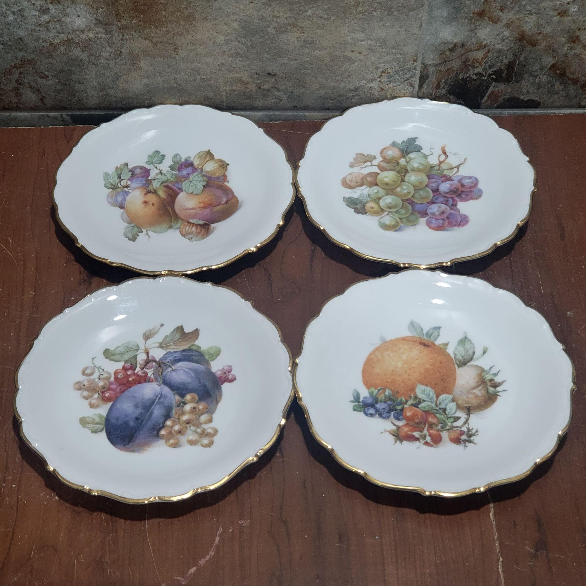 シューマンアルツベルグ　飾り皿　プレート　SCHUMANN ARZBERG ヴィンテージ シューマン アルツバーグ フルーツデザートプレート - 4