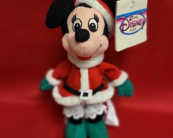 Santa Minnie Mini Bean Bag The Disney Store