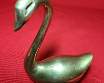 Vintage Messing Schwan Briefbeschwerer Home Decor