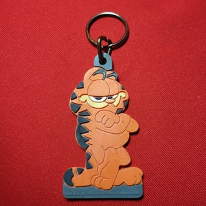 Vintage Garfield Plasticolor Key Pals Key Chain 1978