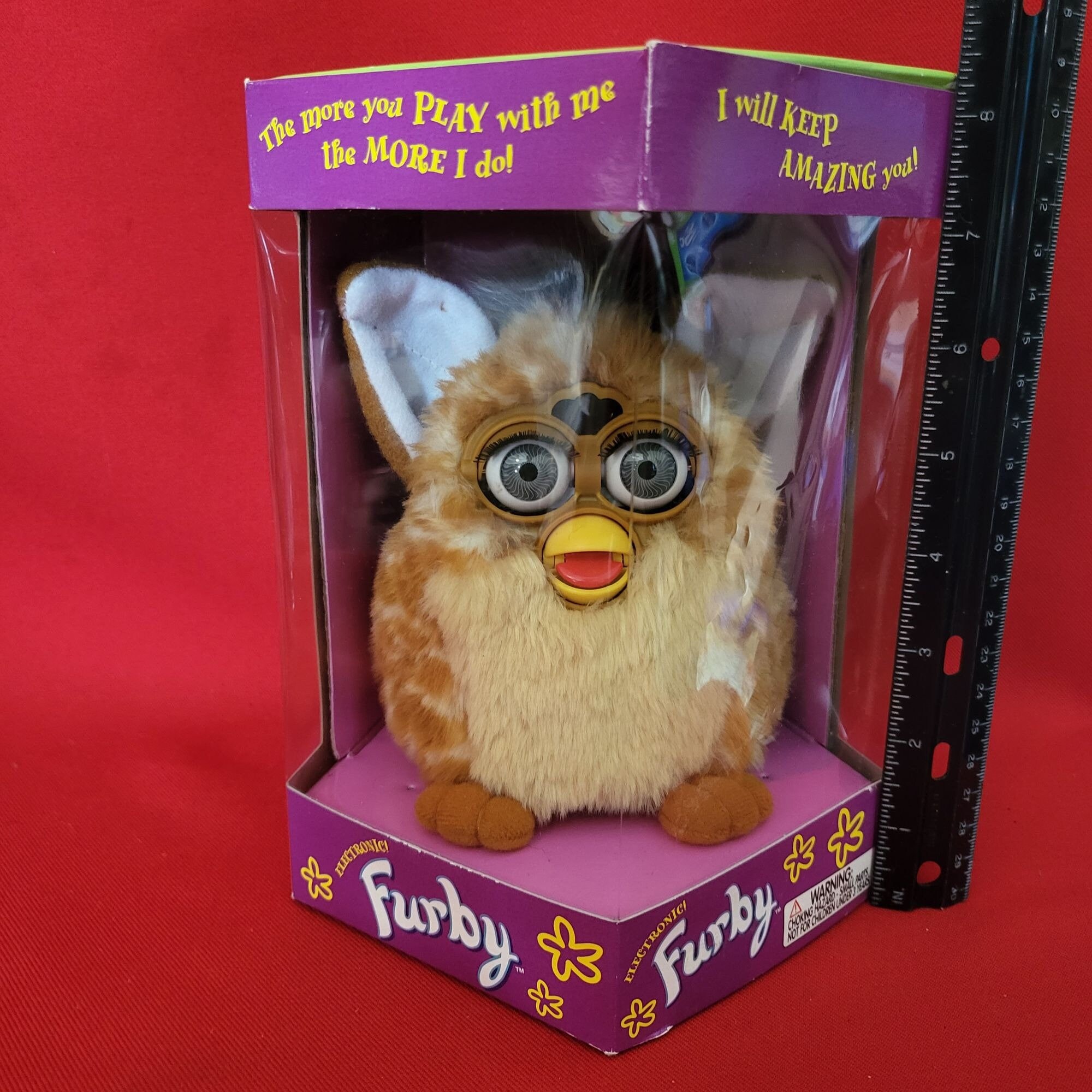 Vintage 1998 Tiger Furby - Tan & White Stripes - New in Box - Etsy