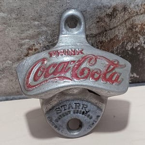 Coca Cola Wall Mount Bottle Opener Starr Brown M Co N News