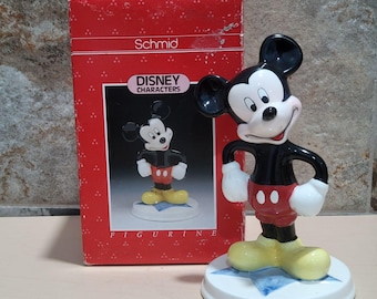 Vintage Schmid Mickey Mouse Club March Rotating Musical Figure