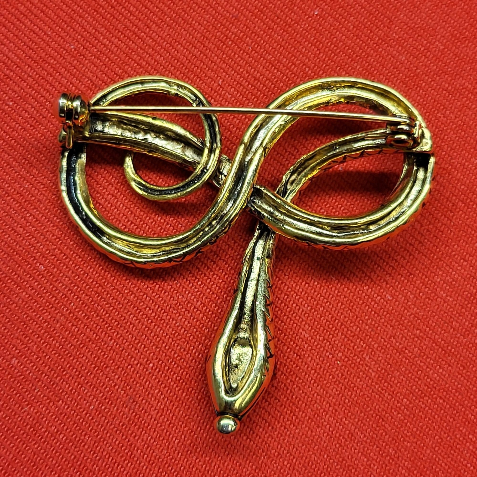 Metropolitan Museum of Art MMA Snake Brooch Enamel Jade Ruby