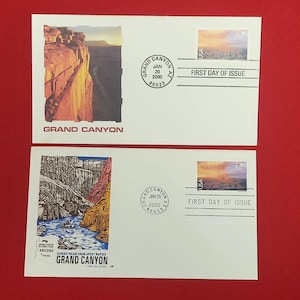 First Day of Issue Grand Canyon Airmail Stamp Cache Envelope