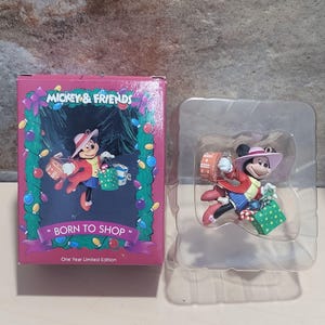 Enesco Minnie Mouse Born To Shop Treasury of Christmas Ornament
