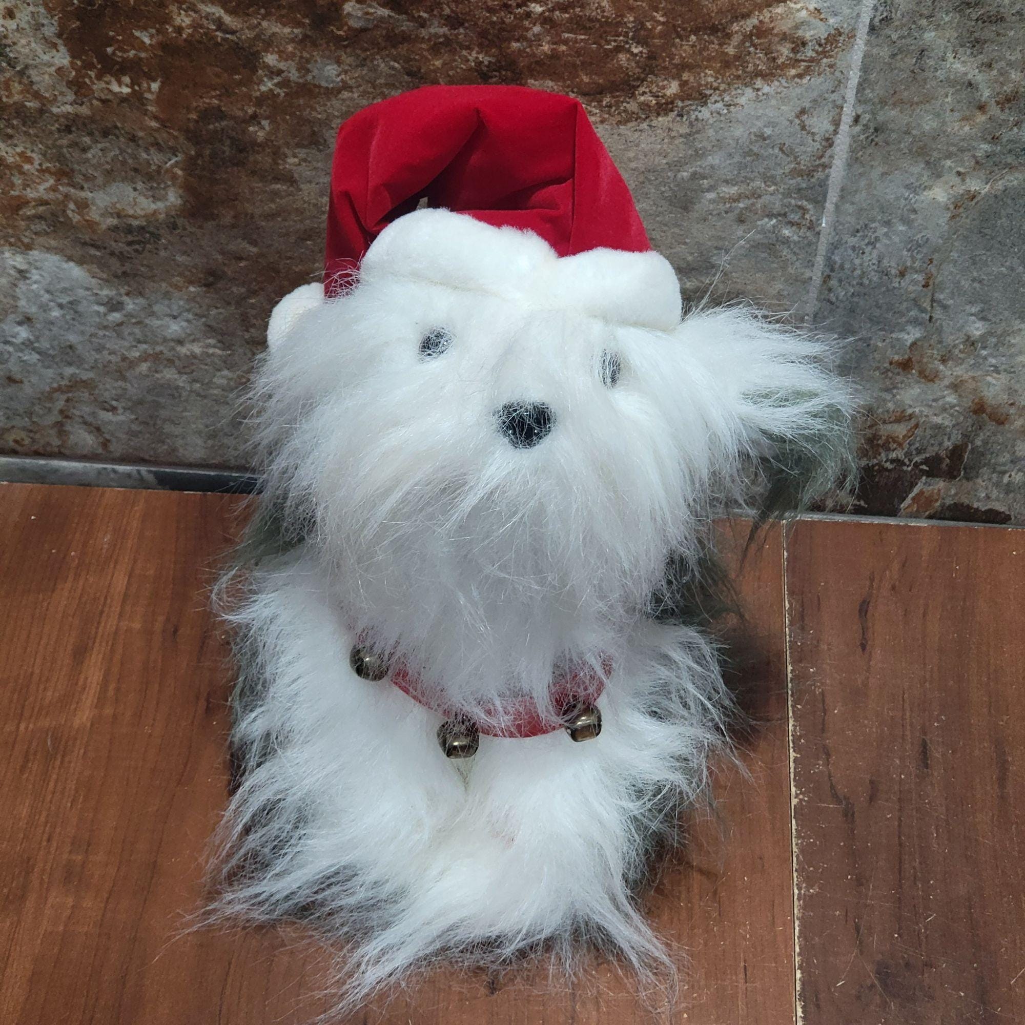 Gemmy Animated Christmas Plush Sheep Dog Howls Sings Oh Christmas
