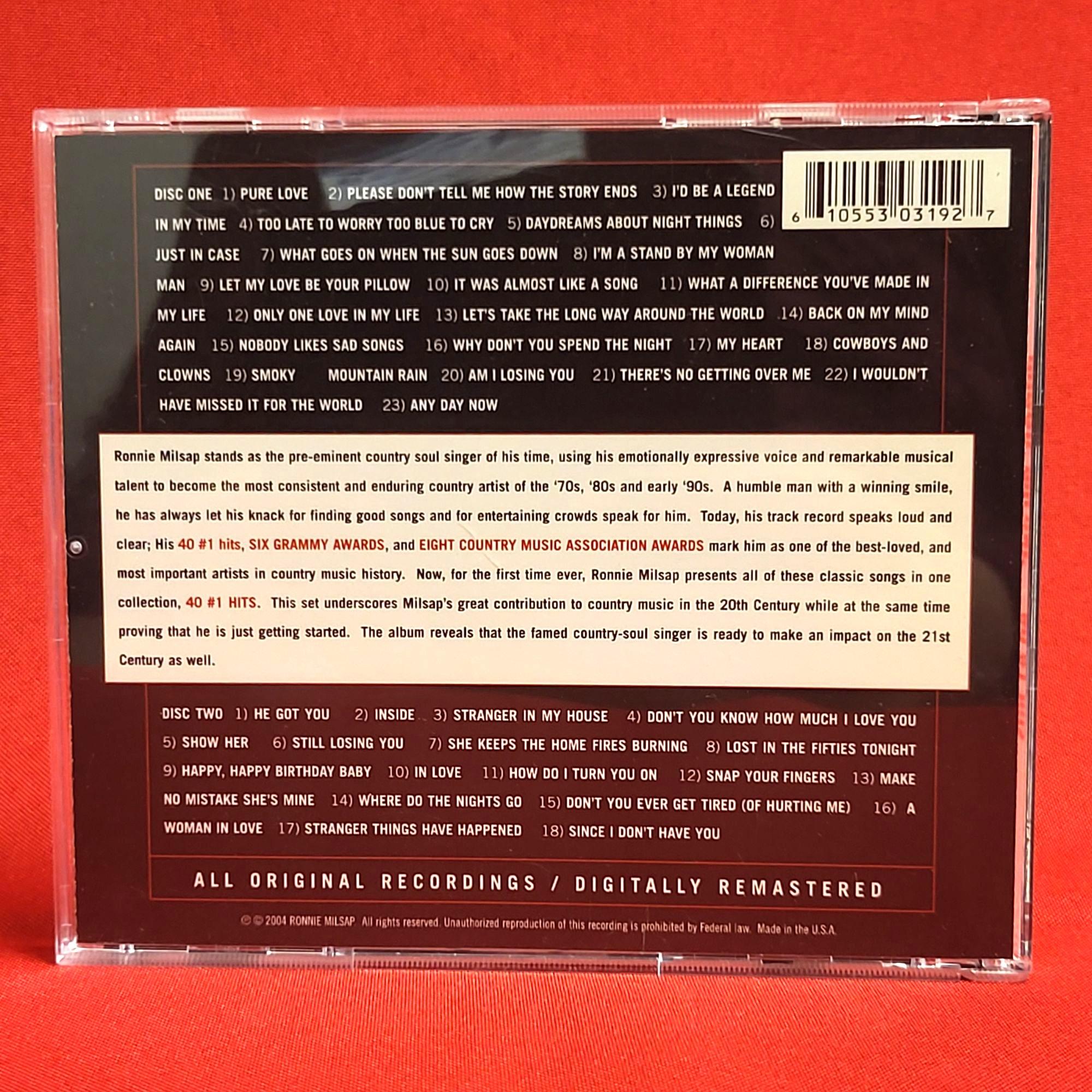 Ronnie Milsap 40 #1 Hits Signed 2004 2 Discs CD - Etsy