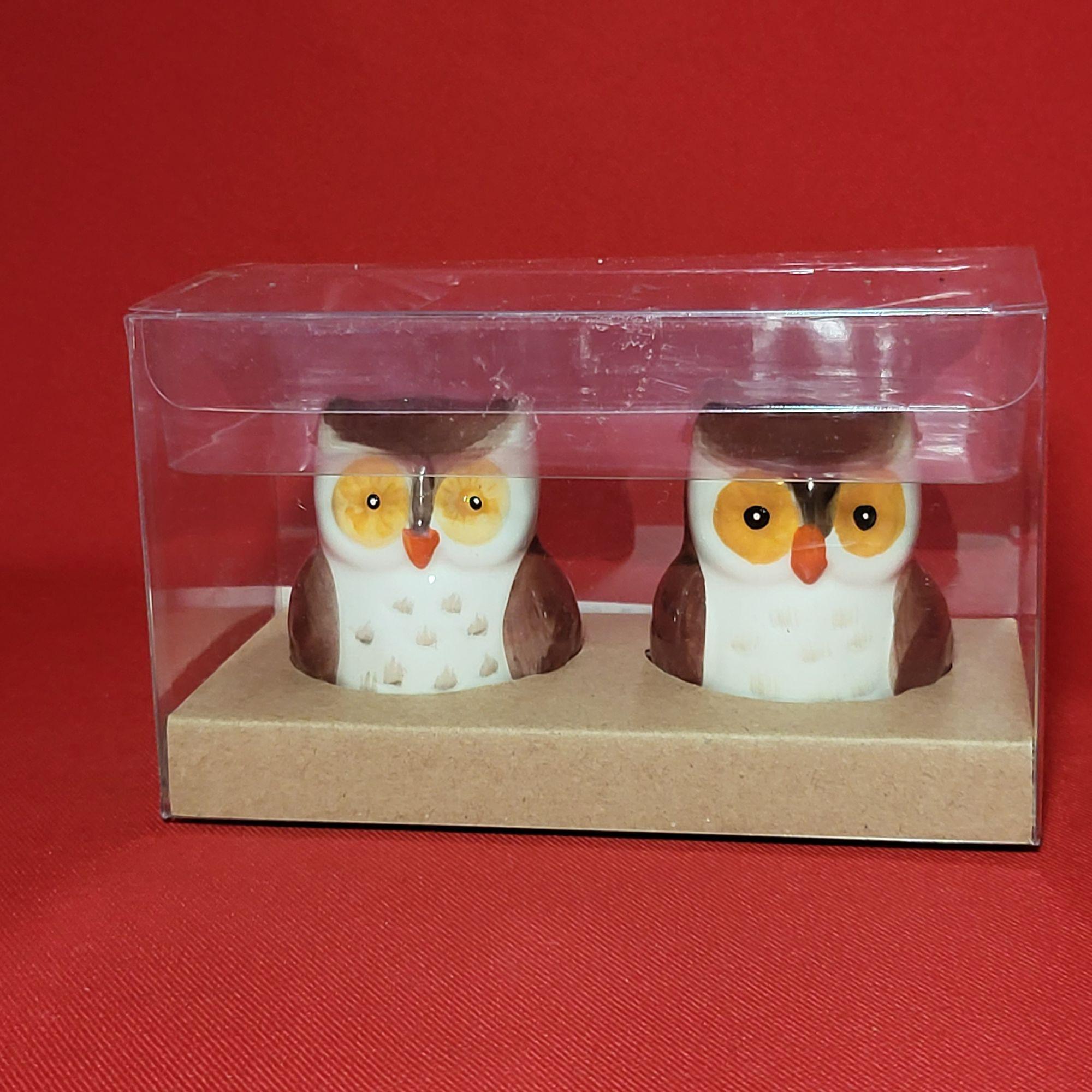ヴィンテージ フクロウ ソルト＆ペッパーシェーカー 2個セット 新品未