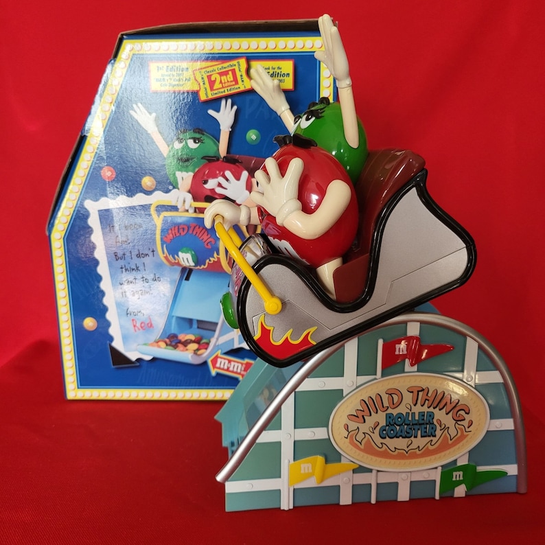M & M Wild Thing Roller Coaster Dispenser Classic Collectible 2nd
