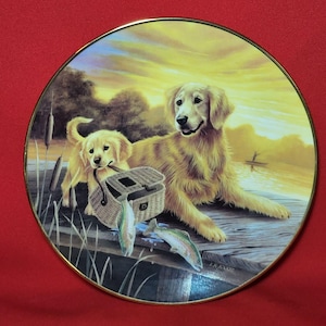 VTG Decorative Plate Bradford Exchange  Practice Makes Perfect The One That Got Away Plate 1994