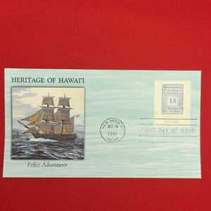 First Day of Issue Captain James Cook Heritage of Hawaii Stamp Cache Envelope